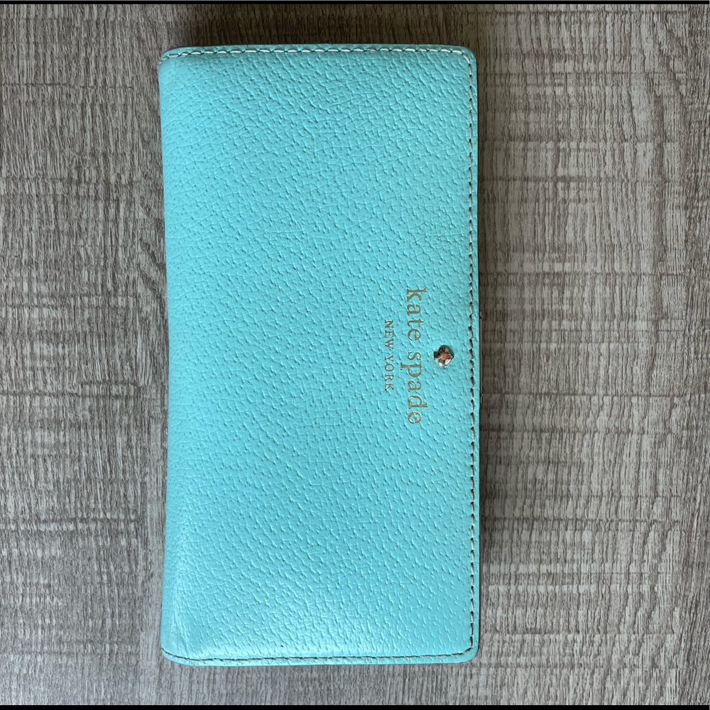 Turquoise Kate Spade New York wallet